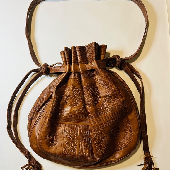 Vintage leather bag purse - Picture 2 of 4